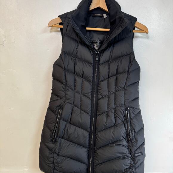 Athleta long puffer hooded vest XS - Picture 1 of 12